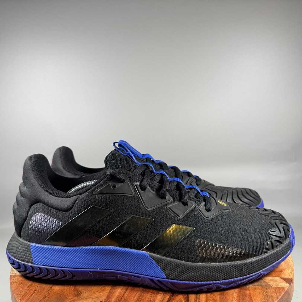 Adidas Solematch Control Tennis Shoes Black Blue HQ8438 Mens Size 14